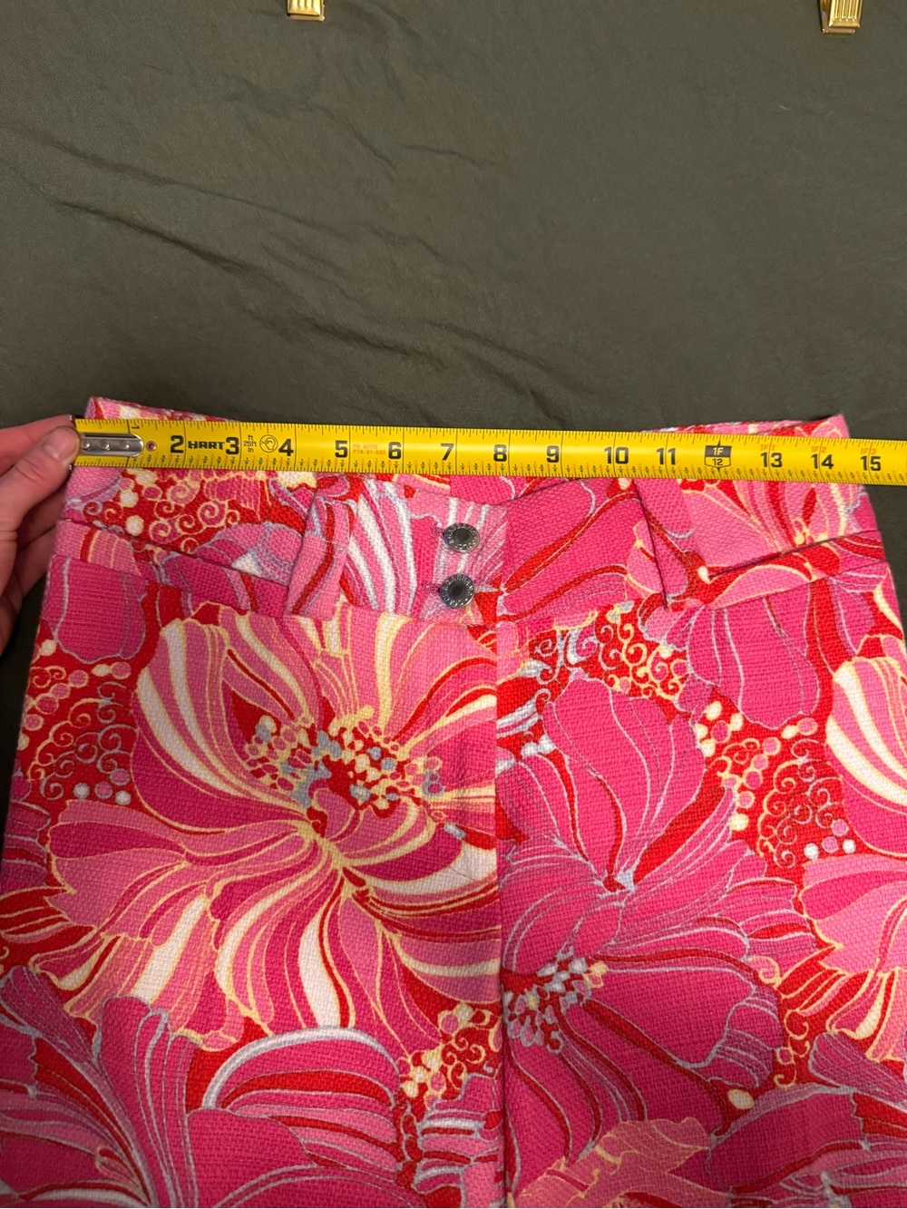 Dolce & Gabbana Pink Floral Wide-Leg Cotton/Flax Pants - Picture 5 of 9